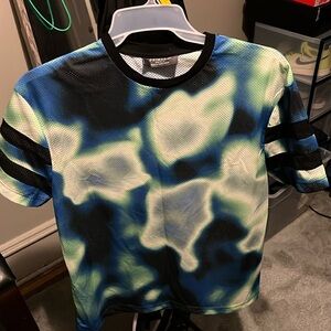 Multi Colored Mens Fishnet T- Shirt